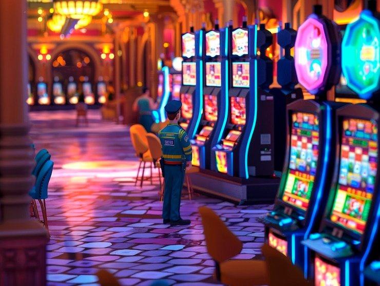 Ilustrasi keamanan data dan privasi untuk pemain live casino online